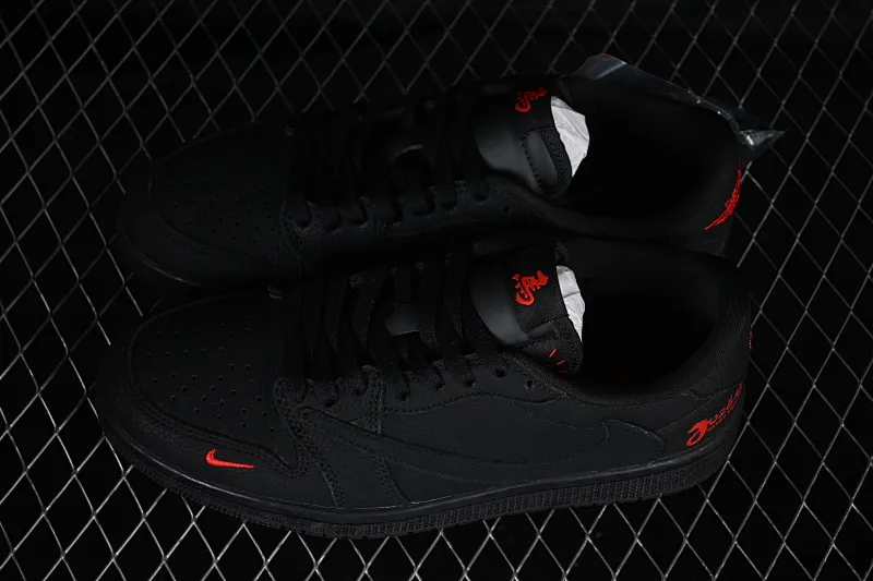 All categories Air Jordan Jordan series basketball shoes Air Jordan 1 Low High-end customized low-top sneakers Travis Scott x Fragment Design x Air Jordan 1 Low OG SP AJ1 Joe 1 Year of the Horse limited black and red low-top cultural casual sneakers YF9511-502